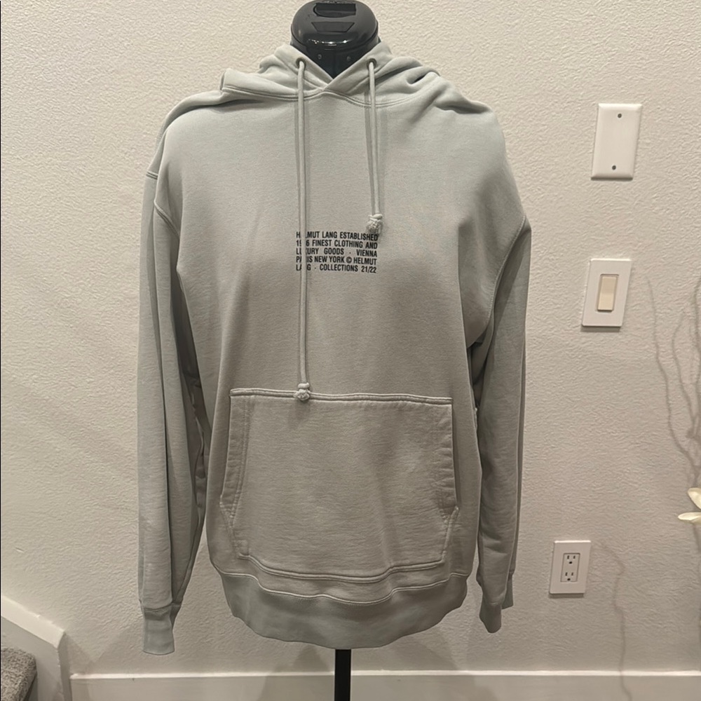 Helmut Lang Distort Hoodie ‘Iceberg’ Men’s Hoodie Size M